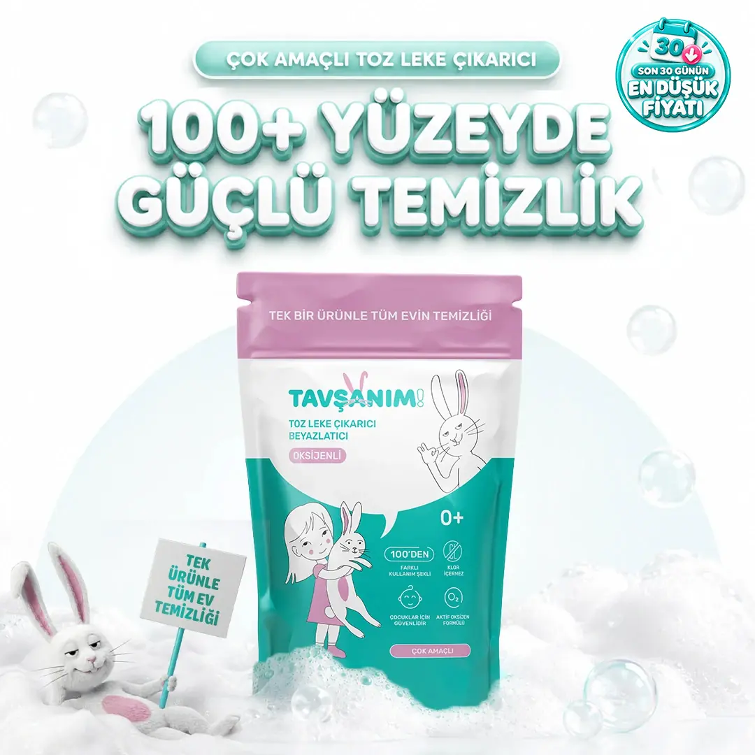 Çamaşır Ve Yüzey için Çok Amaçlı Oksijenli Toz Leke Çıkarıcı ve Beyazlatıcı
