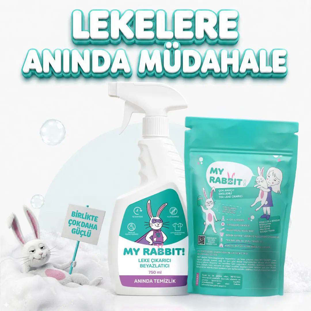 Ultra Güçlü Çok Amaçlı Leke Çıkarıcı Sprey 750. ML + Çok Amaçlı Oksijenli Toz Leke Çıkarıcı 800 GR