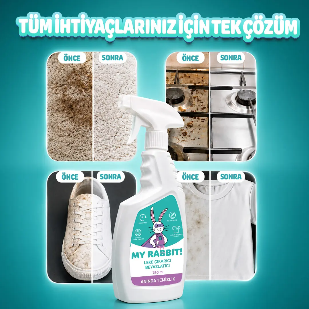 Ultra Güçlü Çok Amaçlı Leke Çıkarıcı Sprey – Kumaş, Halı, Koltuk ve Döşeme Temizleyici 750 ml