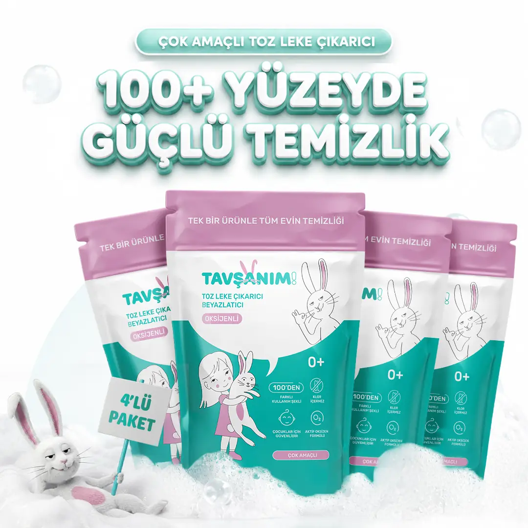 Çok Amaçlı Oksijenli Toz Leke Çıkarıcı Ve Beyazlatıcı 4x800g