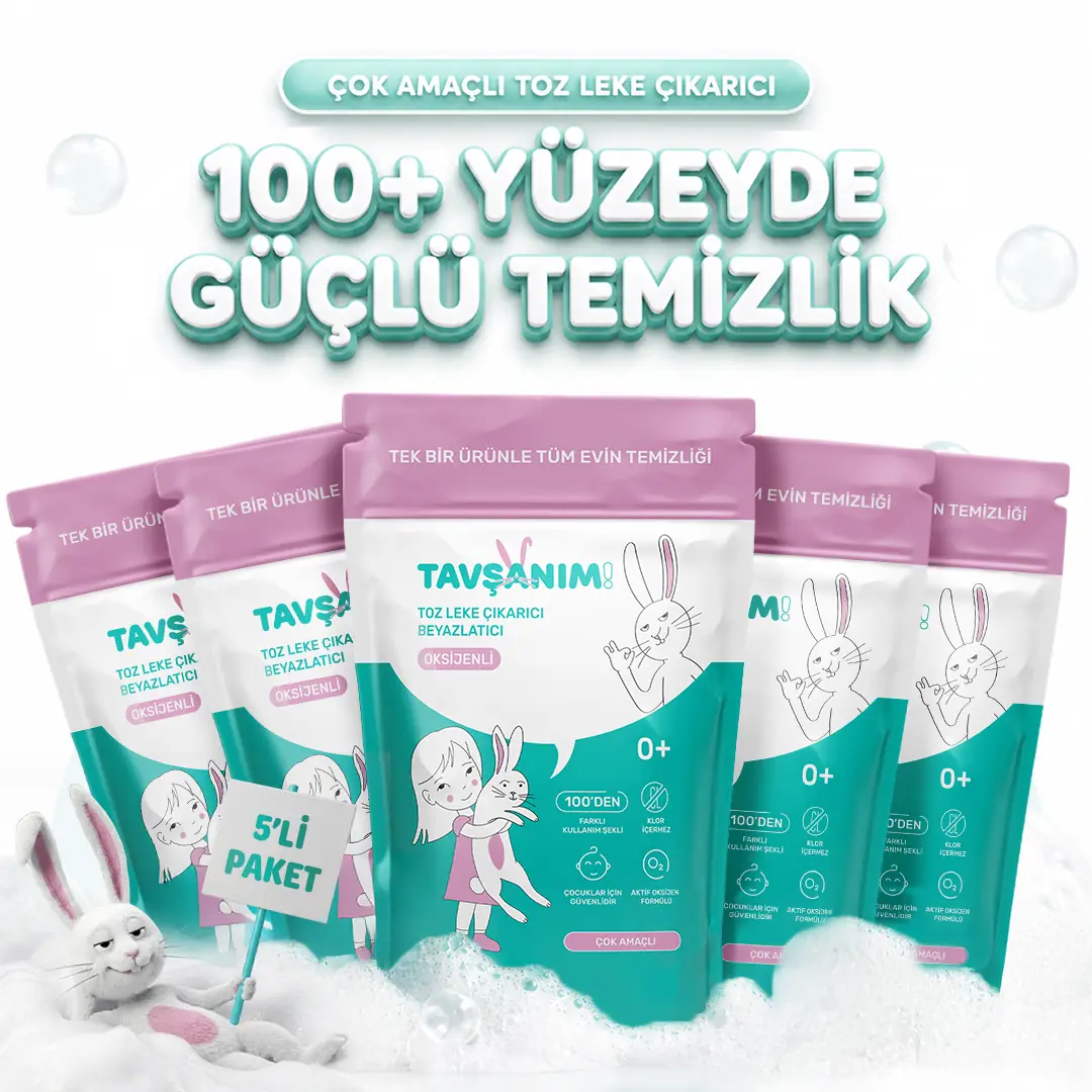 Çok Amaçlı Oksijenli Toz Leke Çıkarıcı Ve Beyazlatıcı 5x800g
