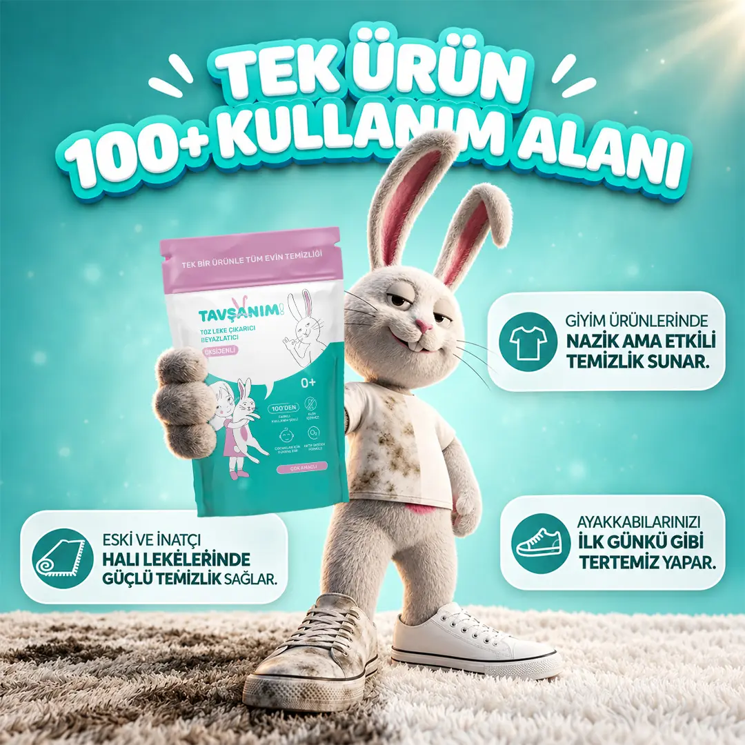 Çamaşır Ve Yüzey için Çok Amaçlı Oksijenli Toz Leke Çıkarıcı ve Beyazlatıcı
