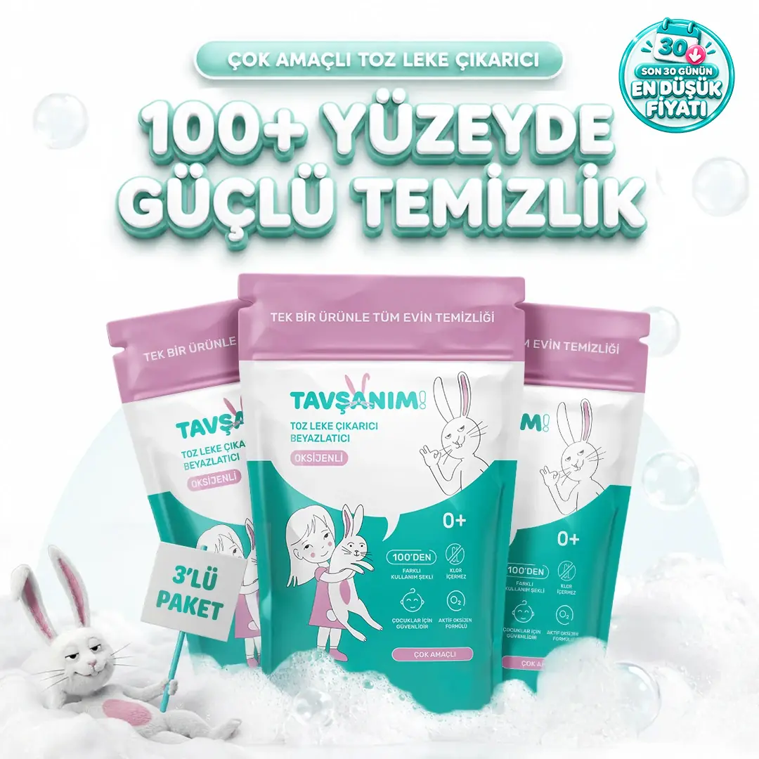 Çok Amaçlı Oksijenli Toz Leke Çıkarıcı Ve Beyazlatıcı 3x800g