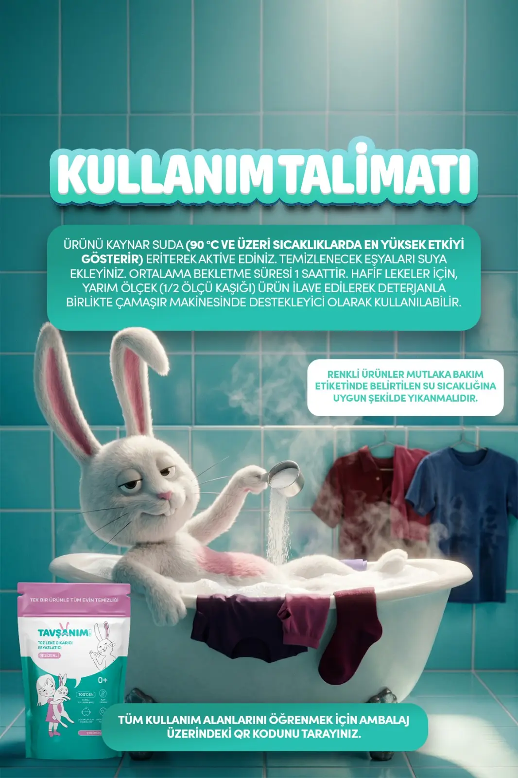 Çok Amaçlı Oksijenli Toz Leke Çıkarıcı Ve Beyazlatıcı 3x800g
