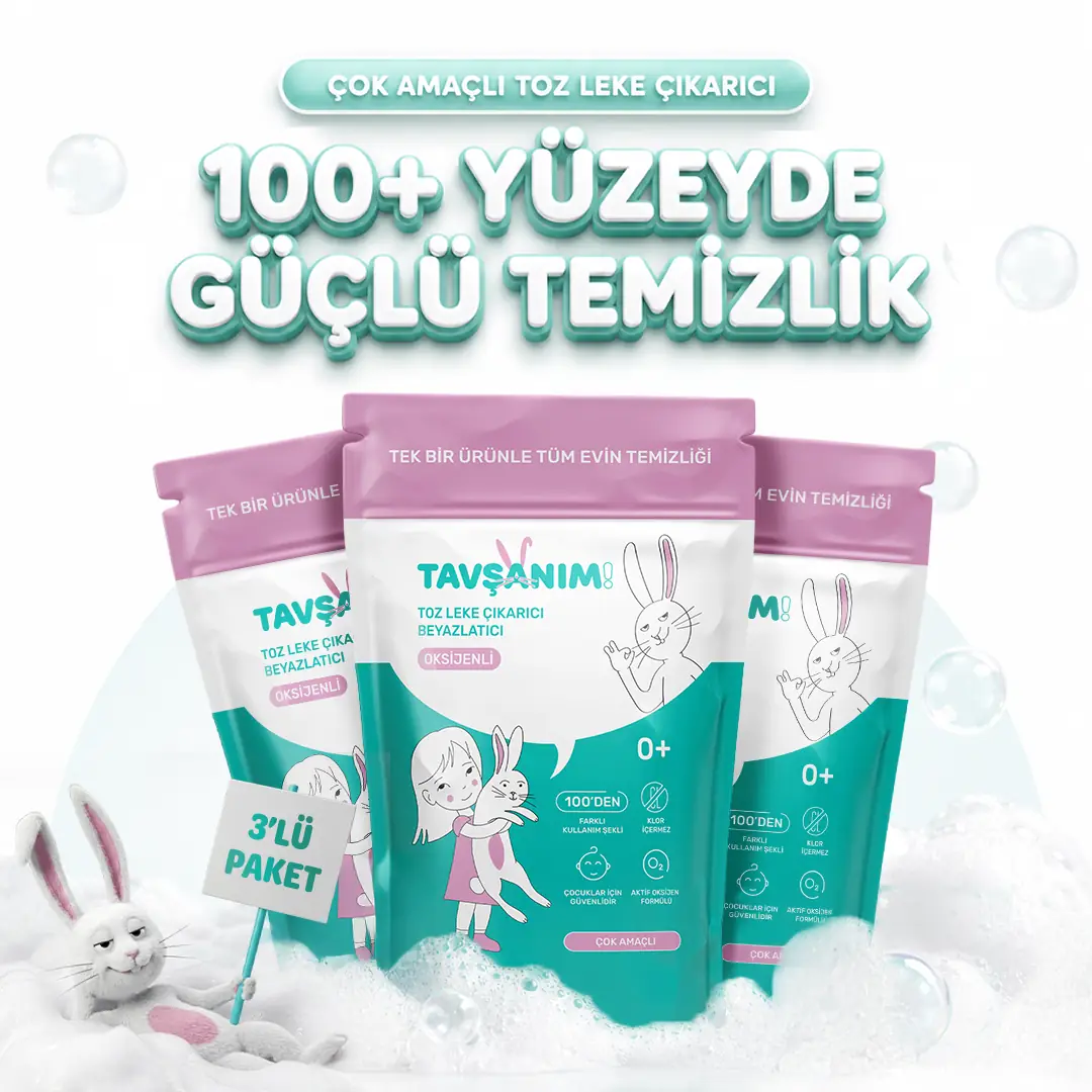 Çok Amaçlı Oksijenli Toz Leke Çıkarıcı Ve Beyazlatıcı 3x800g
