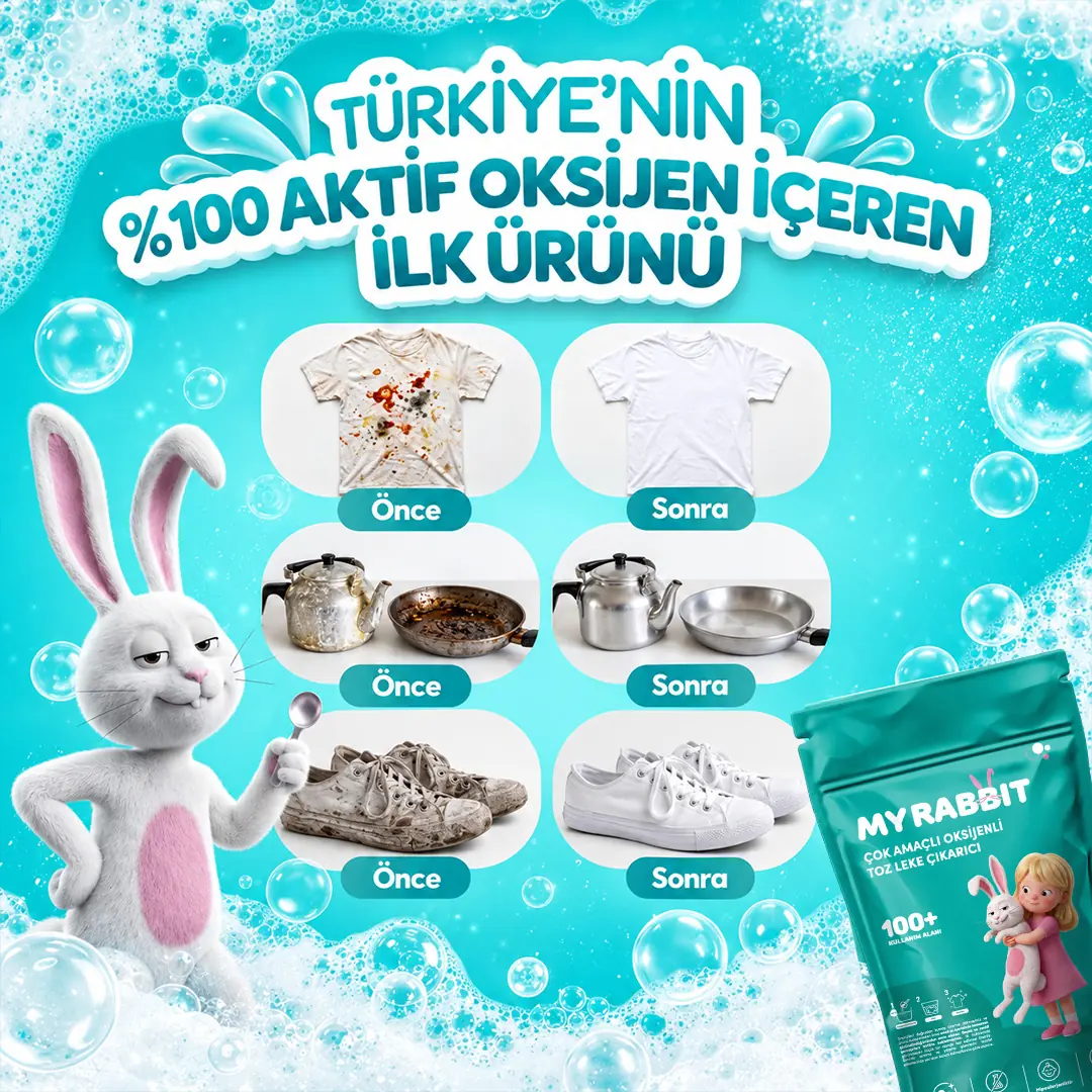 Çamaşır Ve Yüzey Için Çok Amaçlı Oksijenli Toz Leke Çıkarıcı ve beyazlatıcı 4'lü Paket 4 X 800 gr