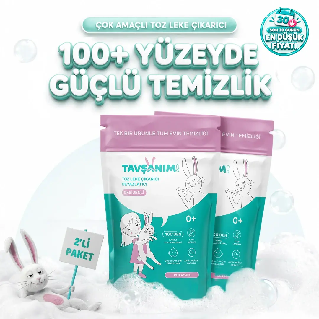 Çok Amaçlı Oksijenli Toz Leke Çıkarıcı Ve Beyazlatıcı 2x800g