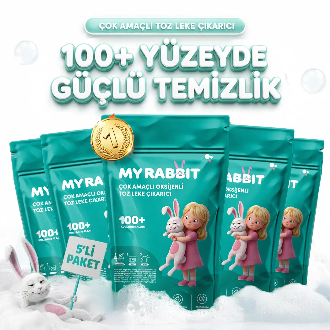Çamaşır Ve Yüzey Için Çok Amaçlı Oksijenli Toz Leke Çıkarıcı ve Beyazlatıcı 5'li Paket 5 X 800 gr