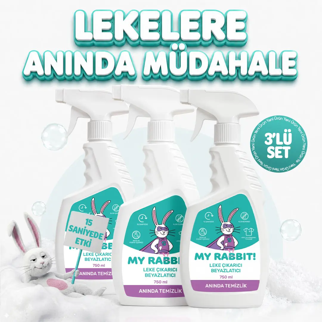 Ultra Güçlü Çok Amaçlı Leke Çıkarıcı Sprey 750 ml x 3